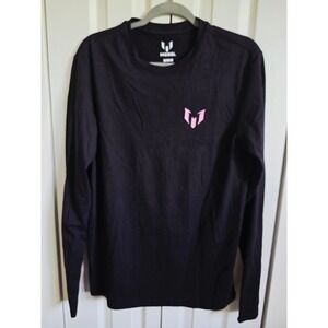 Messi Long Sleeve Unisex T-Shirt Black Soccer Jersey‎ #10 Centrio Medium NWT
